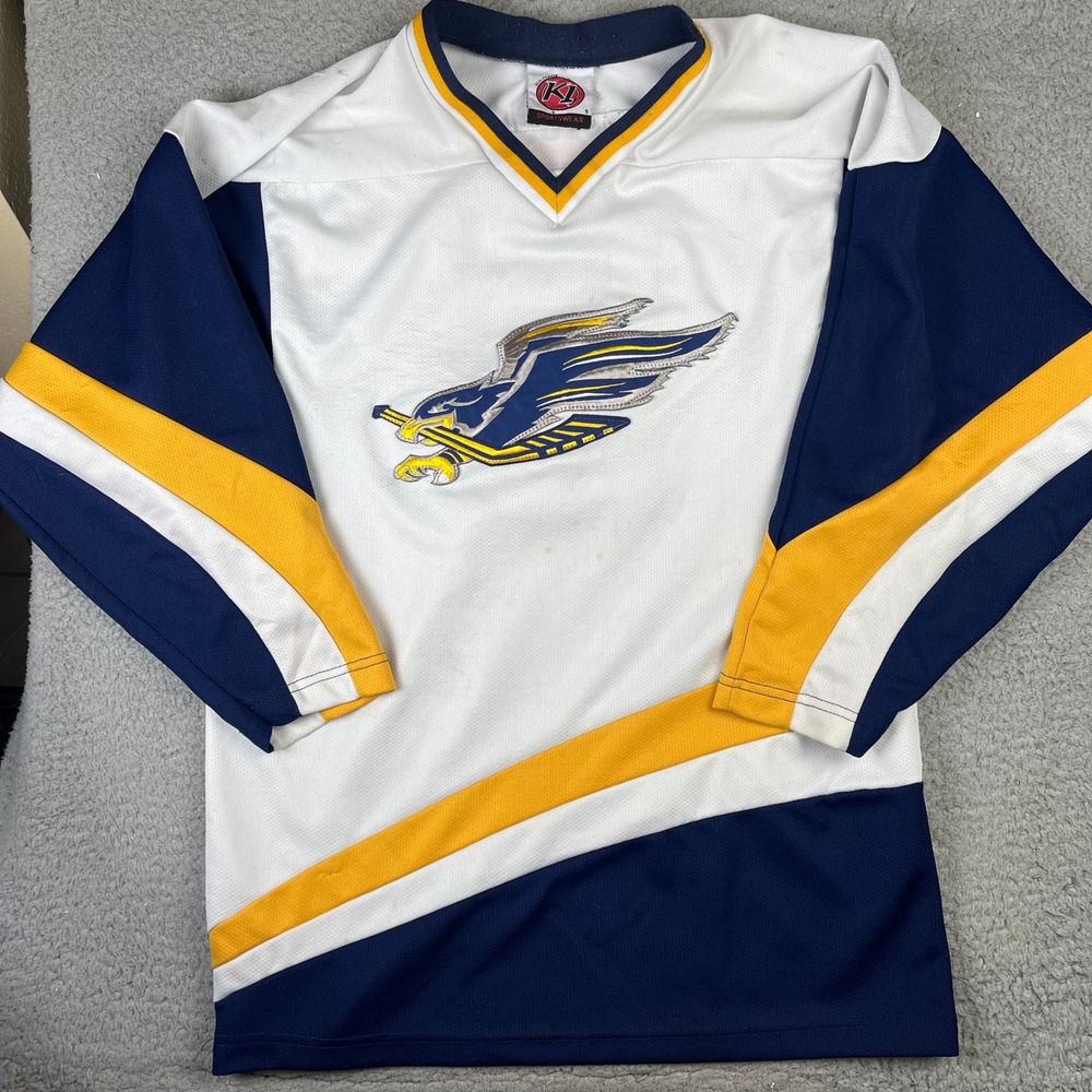 Hermantown Hawks Hockey Jersey Minnesota Highschool K1 Sportswear Mens Small